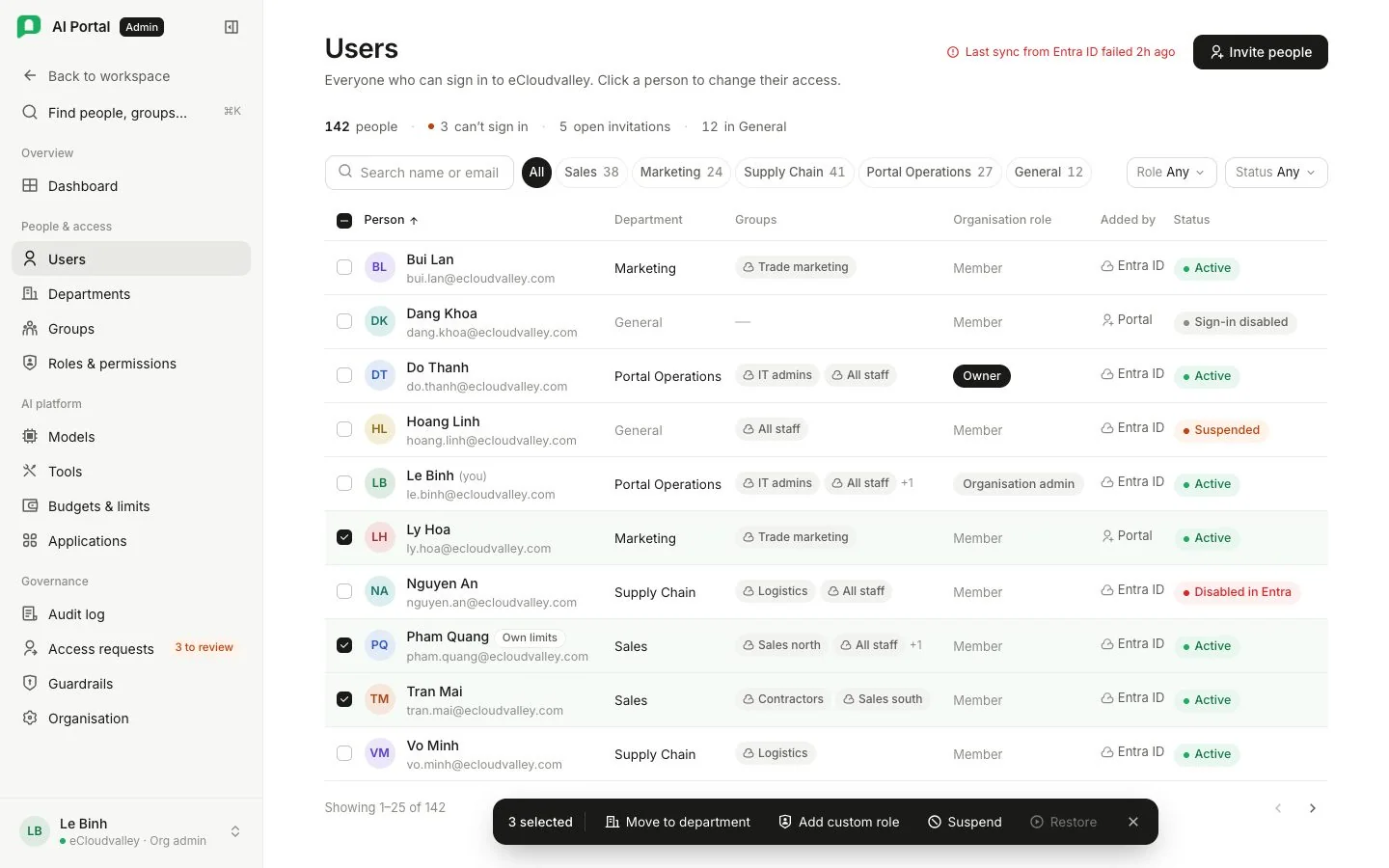 Màn Users