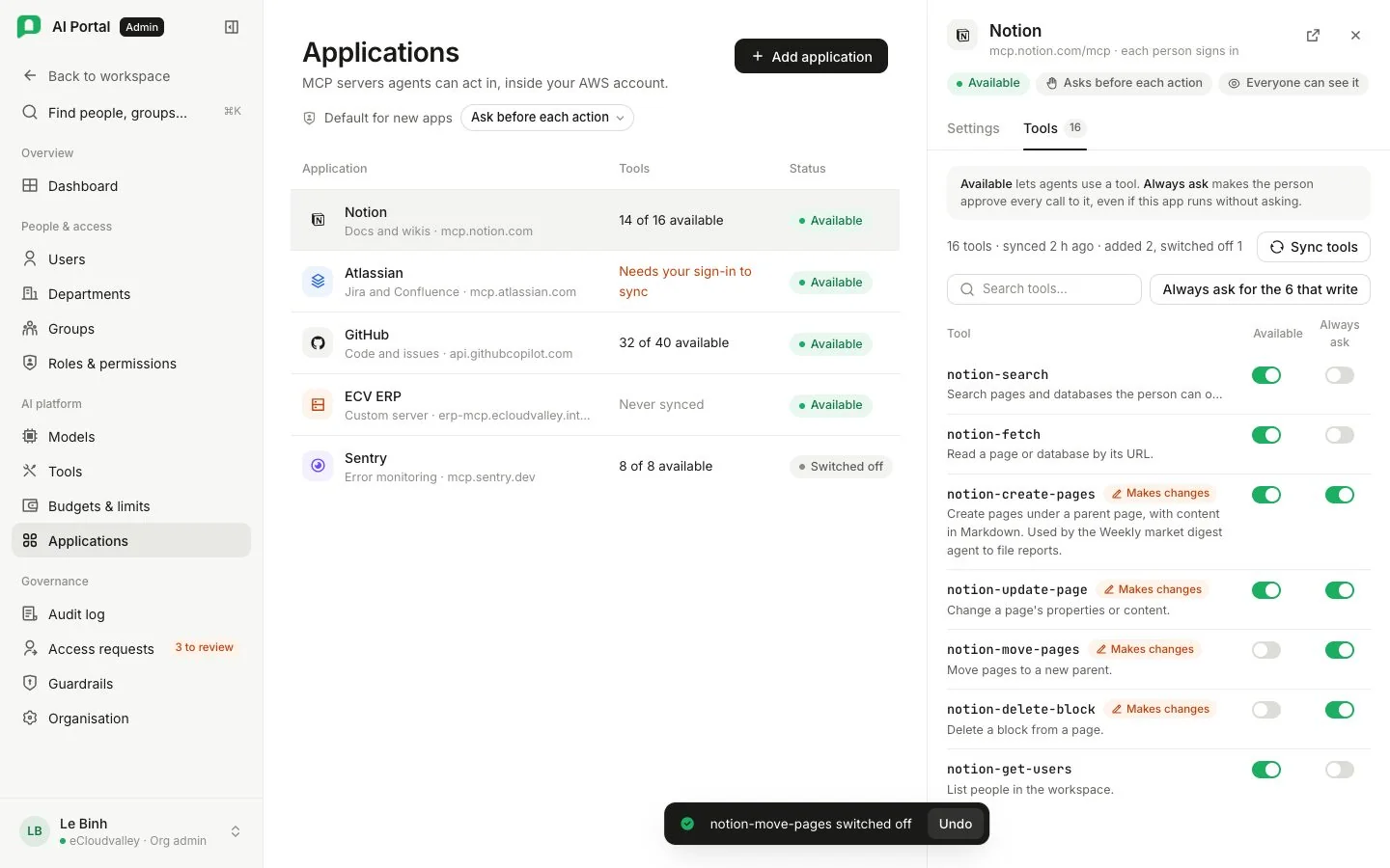 Màn Applications
